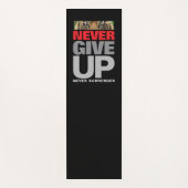 Motivatie Geef nooit op Nooit prijsopgave Yogamat (Voorkant)