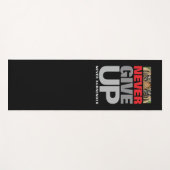 Motivatie Geef nooit op Nooit prijsopgave Yogamat (Voorkant (horizontaal))