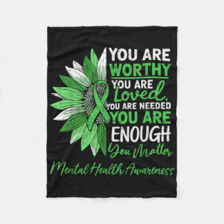 Motivatie geestelijke gezondheid bewustzijn krijge fleece deken