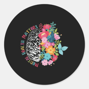 Motivatie geestelijke gezondheid Inspirerend Ronde Sticker