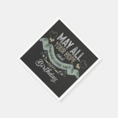  Motivatie Gefeliciteerd met verjaardag Servet (Hoek)