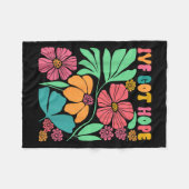 Motivatie Geïnspireerde Ivf Mama Wildflower Ivf Mo Fleece Deken (Voorkant (Horizontaal))