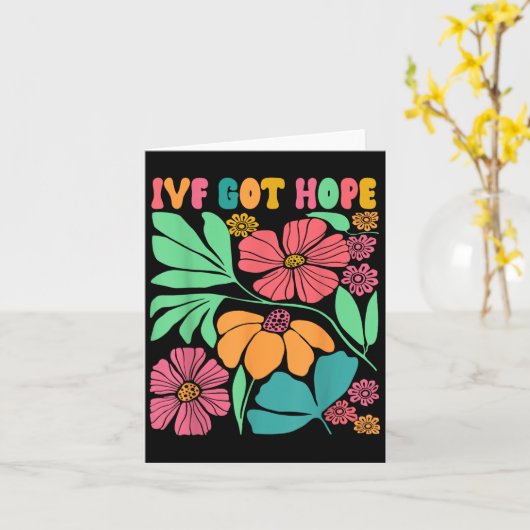 Motivatie Geïnspireerde Ivf Mama Wildflower Ivf Mo Kaart (Gele Bloem)