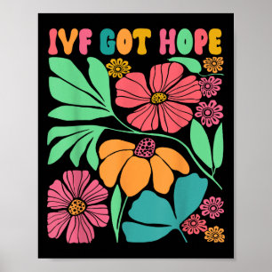 Motivatie Geïnspireerde Ivf Mama Wildflower Ivf Mo Poster