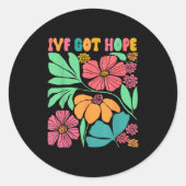 Motivatie Geïnspireerde Ivf Mama Wildflower Ivf Mo Ronde Sticker (Voorkant)