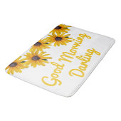 Motivatie gele bloem foto bloem badmat (Gekanteld)