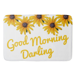 Motivatie gele bloem foto bloem badmat