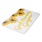 Motivatie gele bloem foto bloem badmat (Gekanteld)