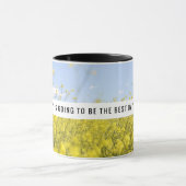 Motivatie Gele Bloemen Mok (Midden)