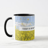 Motivatie Gele Bloemen Mok (Links)