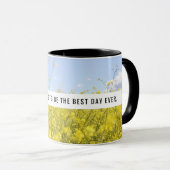 Motivatie Gele Bloemen Mok (Voorkant rechts)