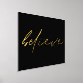 Motivatie geloof de Zwarte Echte Prints van de Fol (Laagn)