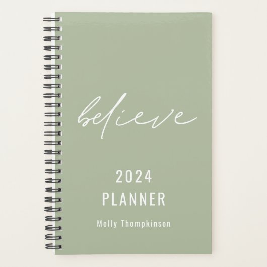 Motivatie geloof Script 2024 Naam Sage Planner (Voorkant)