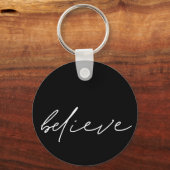 Motivatie geloven handgeschreven witboek sleutelhanger (Voorkant)