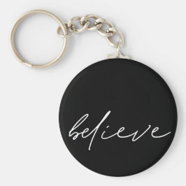 Motivatie geloven handgeschreven witboek sleutelhanger