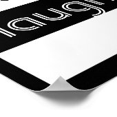 motivatie geluksquote poster vet strepen (Hoek)