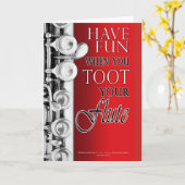 Motivatie geschenken voor Marching Bands - Fluiten Kaart (Gele Bloem)