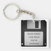 Motivatie geüpgraded Quote voor diskettestation he Sleutelhanger (Voorkant)