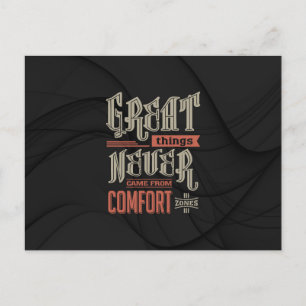 Motivatie - Geweldige dingen nooit Briefkaart