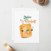 Motivatie gewoon omdat simpel grappig schattig notitiekaartje (Voorkant / Achterkant in situ)