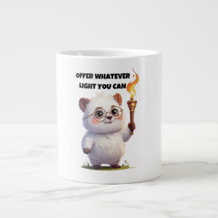 Motivatie Gezegde biedt het licht dat je maar kunt Grote Koffiekop