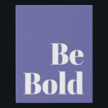 Motivatie Gezegde in Peri Paars Imitatie Canvas Print<br><div class="desc">Vet Motivatie Gezegde in Peri Paars en White Canvas Print</div>