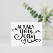 Motivatie Gezegde Je kunt zwart-wit zijn Briefkaart (Staand voorkant)