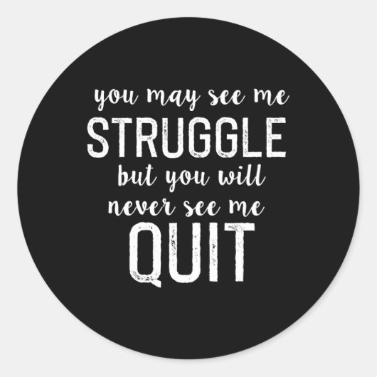 Motivatie Gezegde Mannen Vrouwen Ronde Sticker (Voorkant)