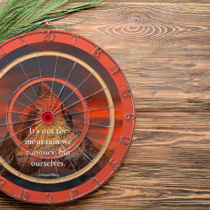 Motivatie Gezegde van Edmund Hillary Mnt. Everest Dartbord