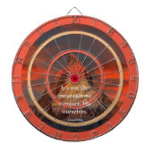Motivatie Gezegde van Edmund Hillary Mnt. Everest Dartbord (Voorkant)