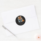 Motivatie Gezegde van Kansen Quote Tiger Ronde Sticker (Envelop)