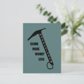 Motivatie gezegde voor rotsklimmen briefkaart (Staand voorkant)