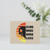 Motivatie gezegde voor rotsklimmen feestdagenkaart (Staand voorkant)