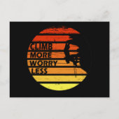 Motivatie gezegde voor rotsklimmen feestdagenkaart (Voorkant)