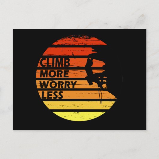 Motivatie gezegde voor rotsklimmen feestdagenkaart (Voorkant)