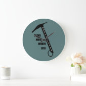 Motivatie gezegde voor rotsklimmen grote klok (Huis)