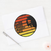 Motivatie gezegde voor rotsklimmen ronde sticker (Envelop)