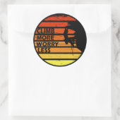 Motivatie gezegde voor rotsklimmen ronde sticker (Tas)