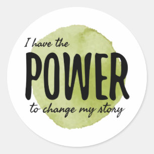 motivatie gezegde voor werk en succes ronde sticker