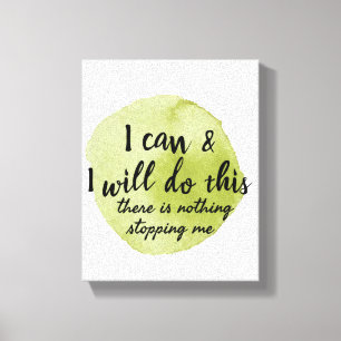 motivatie gezegde voor zelfverzorging canvas afdruk