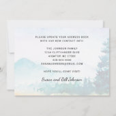 Motivatie Gezegde We verhuisden naar de bergen Aankondiging (Achterkant)