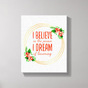 Motivatie gezegden voor succes en levensstrijd canvas afdruk