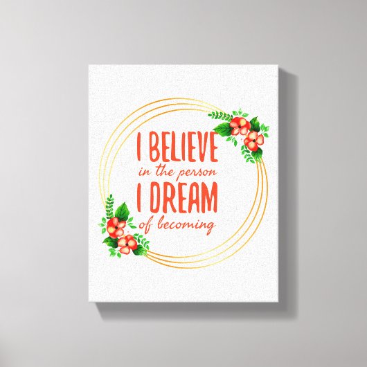 Motivatie gezegden voor succes en levensstrijd canvas afdruk (Voorkant)