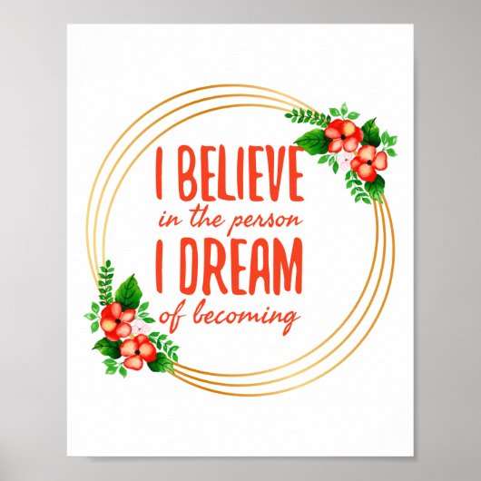 Motivatie gezegden voor succes en levensstrijd poster (Voorkant)