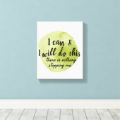 motivatie gezegden voor zelfverzorging canvas afdruk (Insitu (Houten vloer))