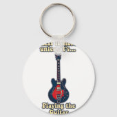 motivatie gitaarcitaat voor gitaarspelers sleutelhanger (Voorkant)