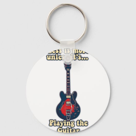 motivatie gitaarcitaat voor gitaarspelers sleutelhanger (Voorkant)