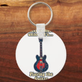 motivatie gitaarcitaat voor gitaarspelers sleutelhanger (Voorkant)