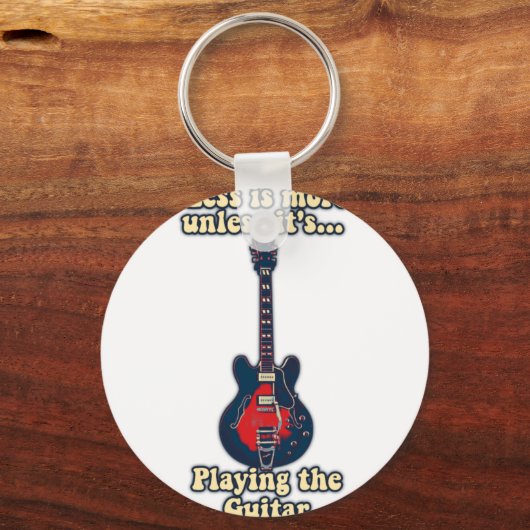 motivatie gitaarcitaat voor gitaarspelers sleutelhanger (Voorkant)