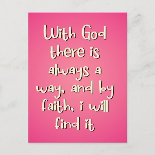 Motivatie godly gebaseerd op geloof briefkaart (Voorkant)